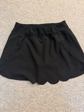 MPG Black Athletic Skirt with Logo Waistband